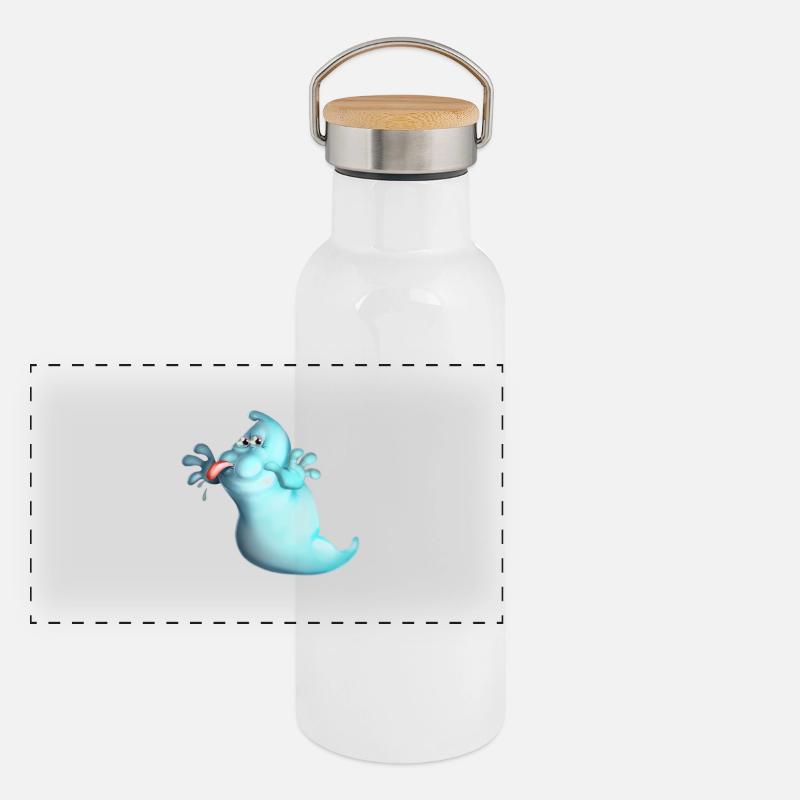 Ghost Panorama Thermosflasche mit Bambusdeckel