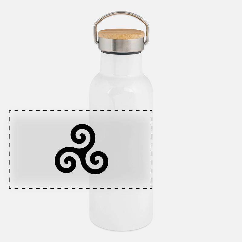 celtic symbol Panorama Thermosflasche mit Bambusdeckel
