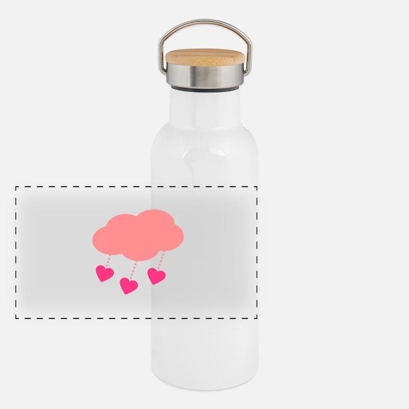 love_rain_2c Panoramic Thermal Bottle with Bamboo Lid