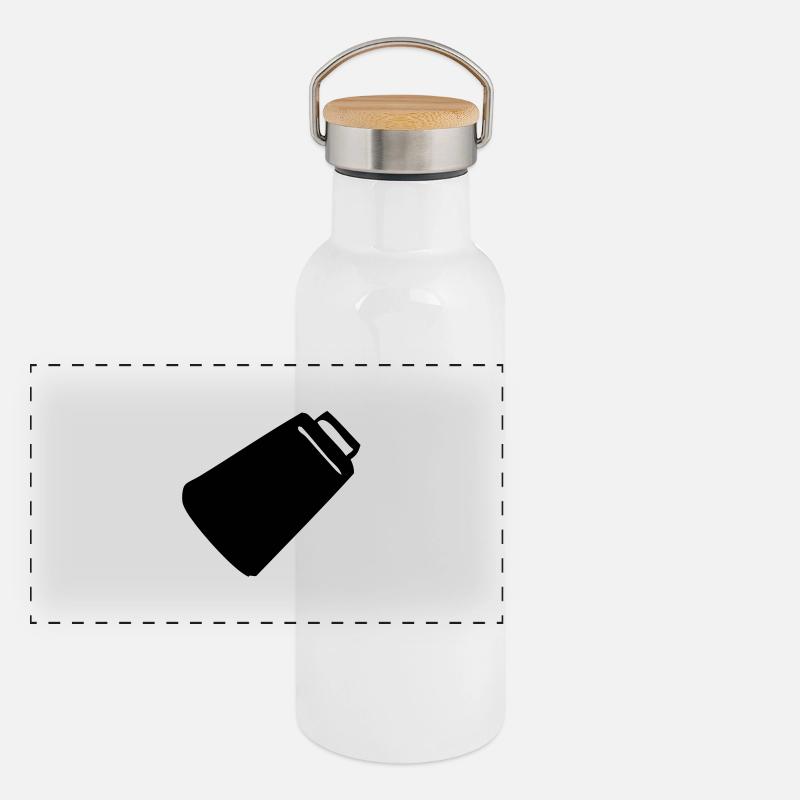 Cowbell Panoramic Thermal Bottle with Bamboo Lid