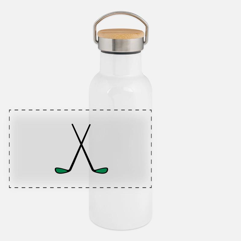 golf Panoramic Thermal Bottle with Bamboo Lid