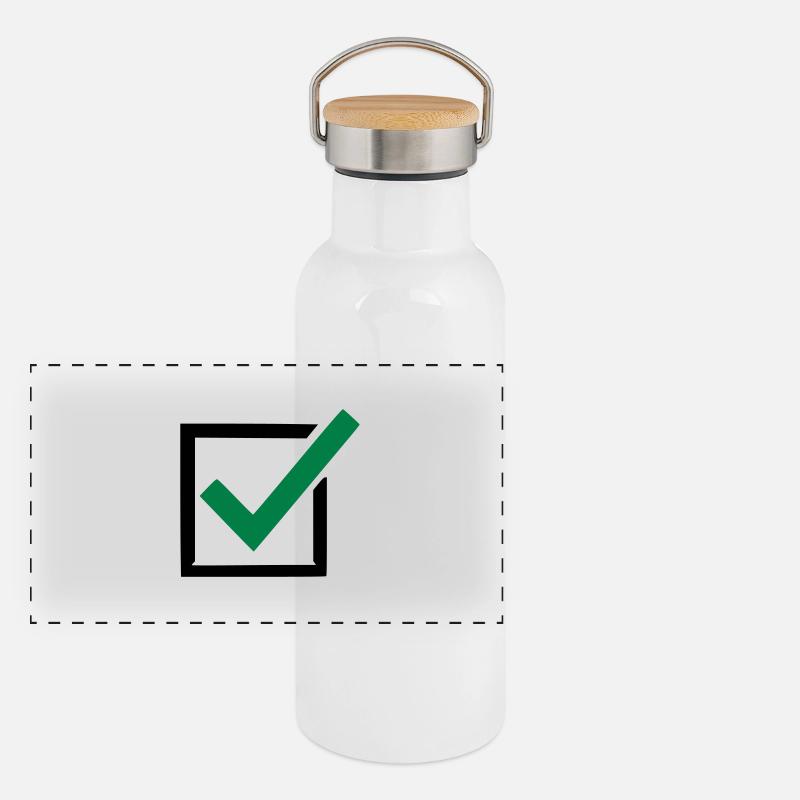 politik Panorama Thermosflasche mit Bambusdeckel