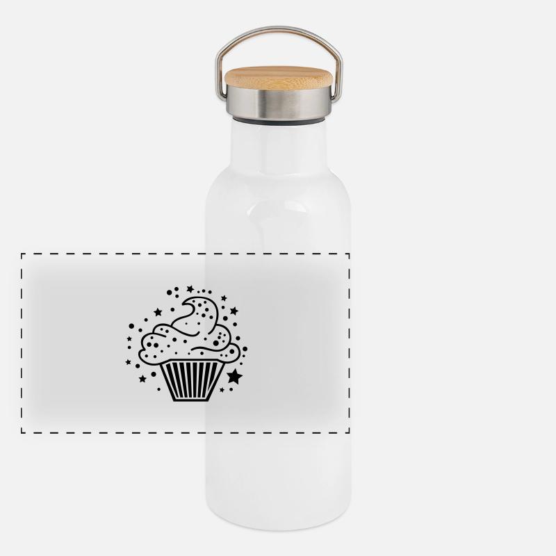 cupcake_design_sp1 Panoramic Thermal Bottle with Bamboo Lid
