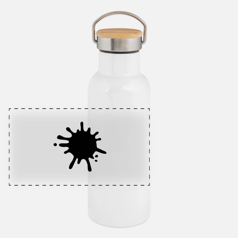 klecks_f1 Gourde isotherme avec bouchon en bambou