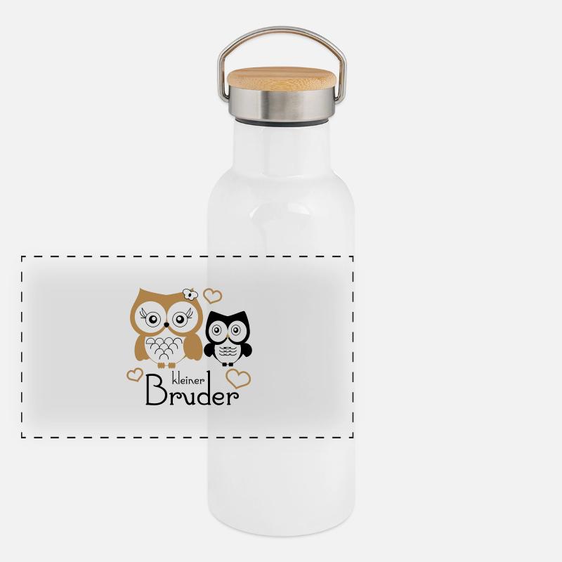 kleiner Bruder Gourde isotherme avec bouchon en bambou