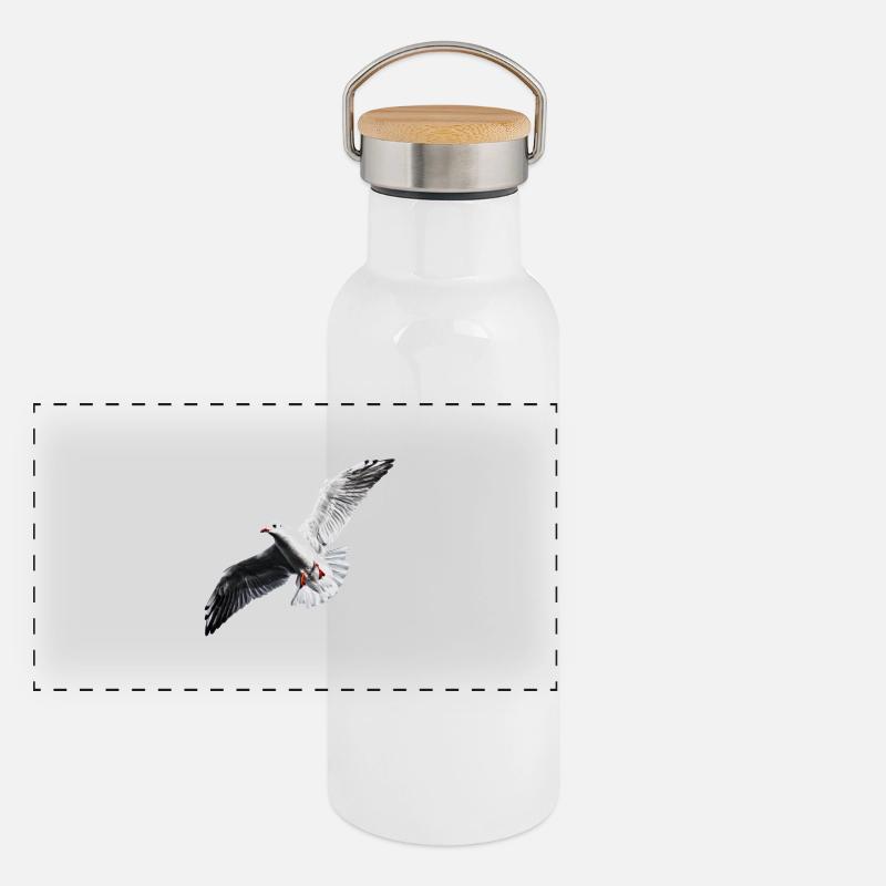 Möwe Shirt Panoramic Thermal Bottle with Bamboo Lid