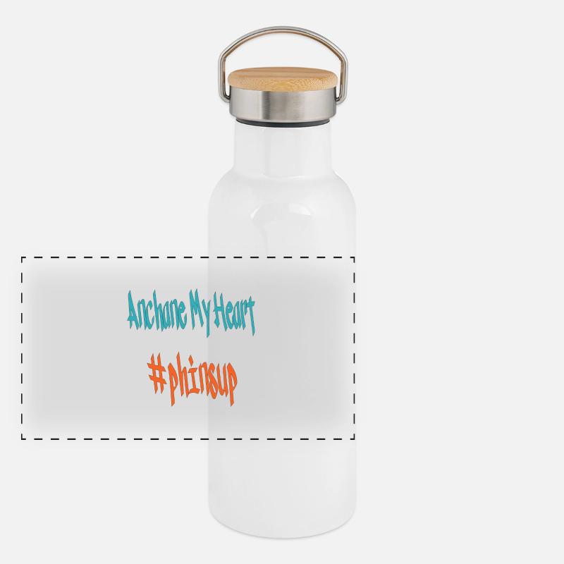 anchane Panorama Thermosflasche mit Bambusdeckel