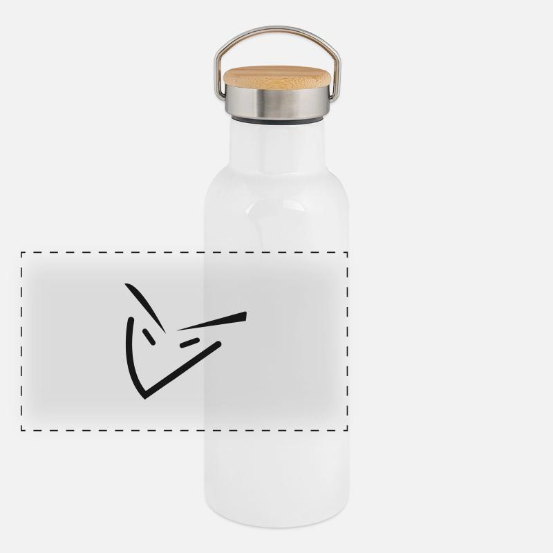 Fuchs Panorama Thermosflasche mit Bambusdeckel