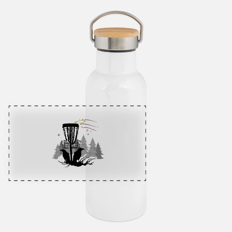 Disque de golf Gourde isotherme avec bouchon en bambou