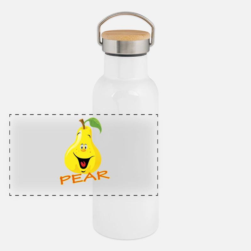PEAR Panorama Thermosflasche mit Bambusdeckel