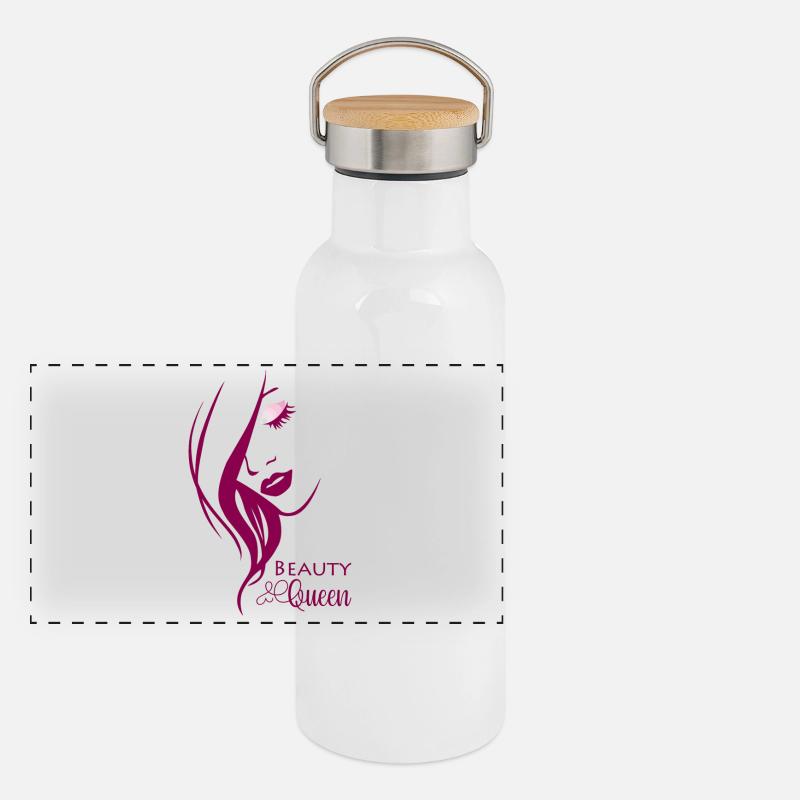 Panorama Thermosflasche mit Bambusdeckel