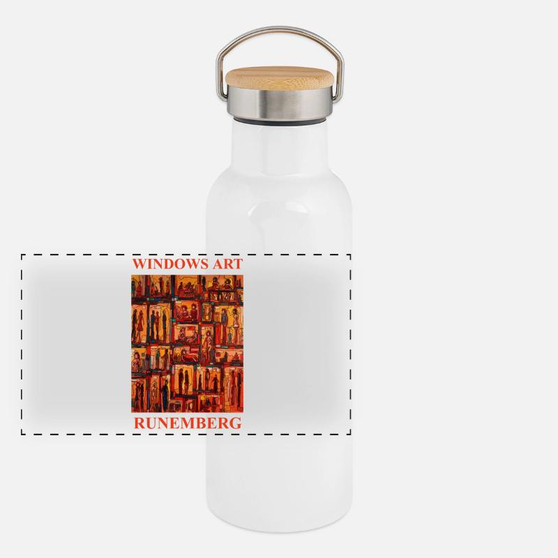 WINDOWS ART LOUIS RUNEMBERG ADAGP Panorama Thermosflasche mit Bambusdeckel