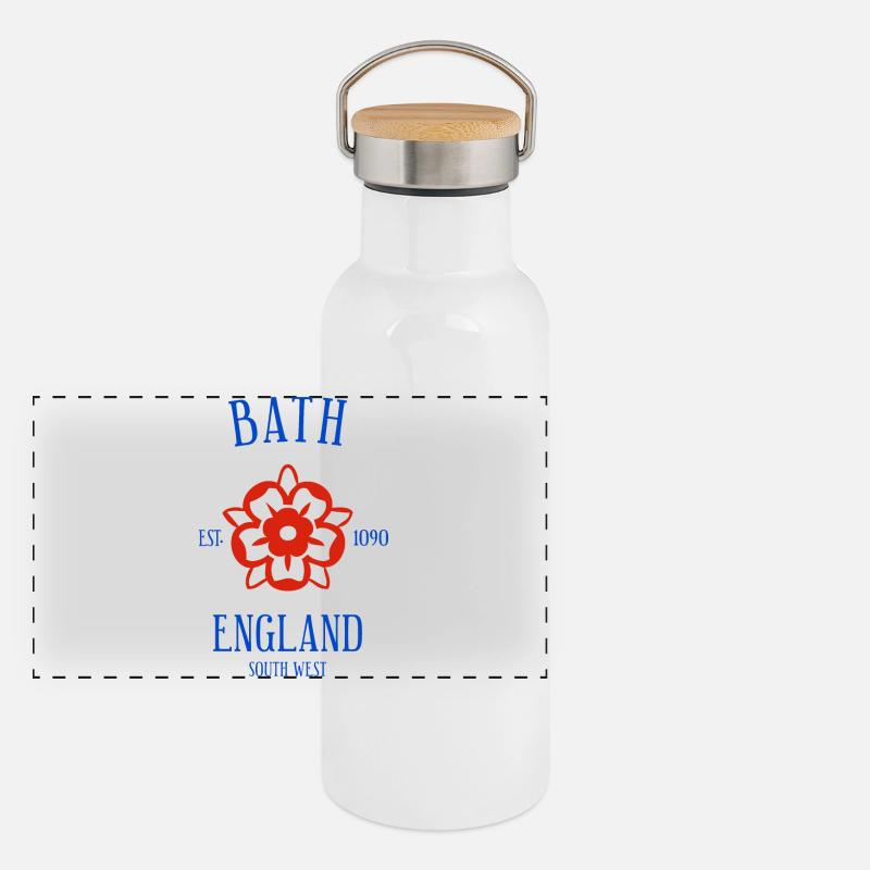 BATH England Panoramic Thermal Bottle with Bamboo Lid