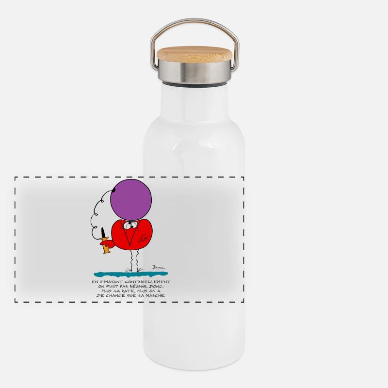 By continually trying... Panoramic Thermal Bottle with Bamboo Lid