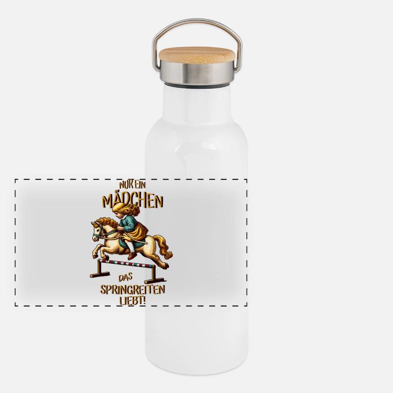 Saut d’obstacles pour enfants Gourde isotherme avec bouchon en bambou
