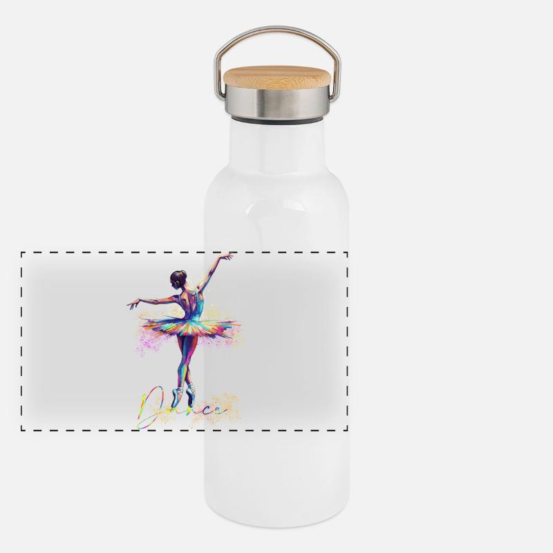 Danseur Gourde isotherme avec bouchon en bambou