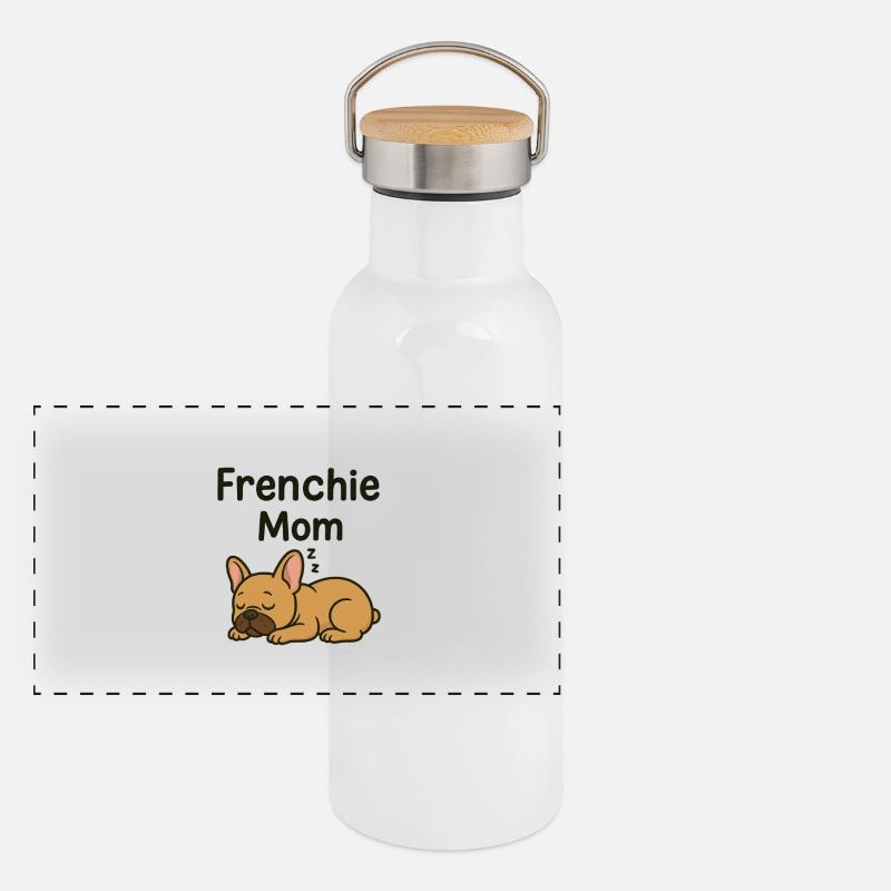 Gourde isotherme avec bouchon en bambou