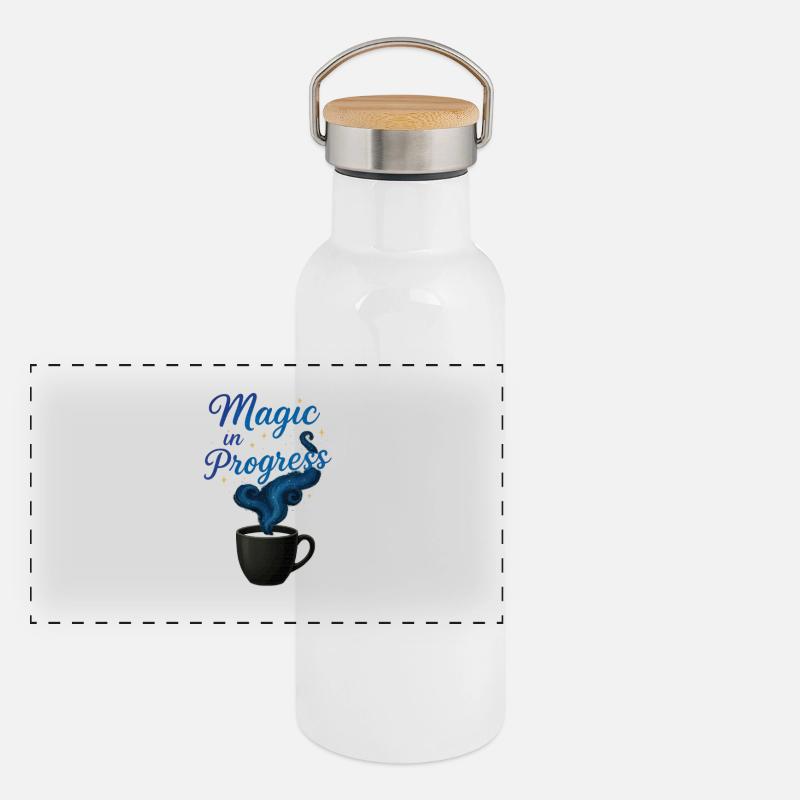 Magic Coffee – Conception de tasse à café pour les magiciens Gourde isotherme avec bouchon en bambou