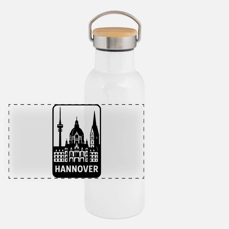 Hanover Silhouette Panoramic Thermal Bottle with Bamboo Lid