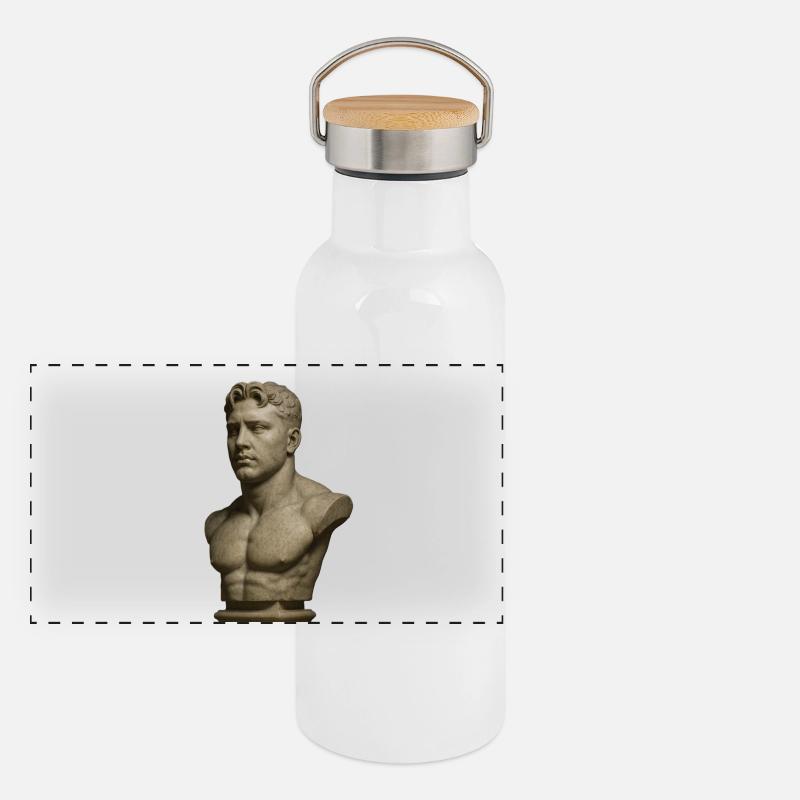 Panorama Thermosflasche mit Bambusdeckel