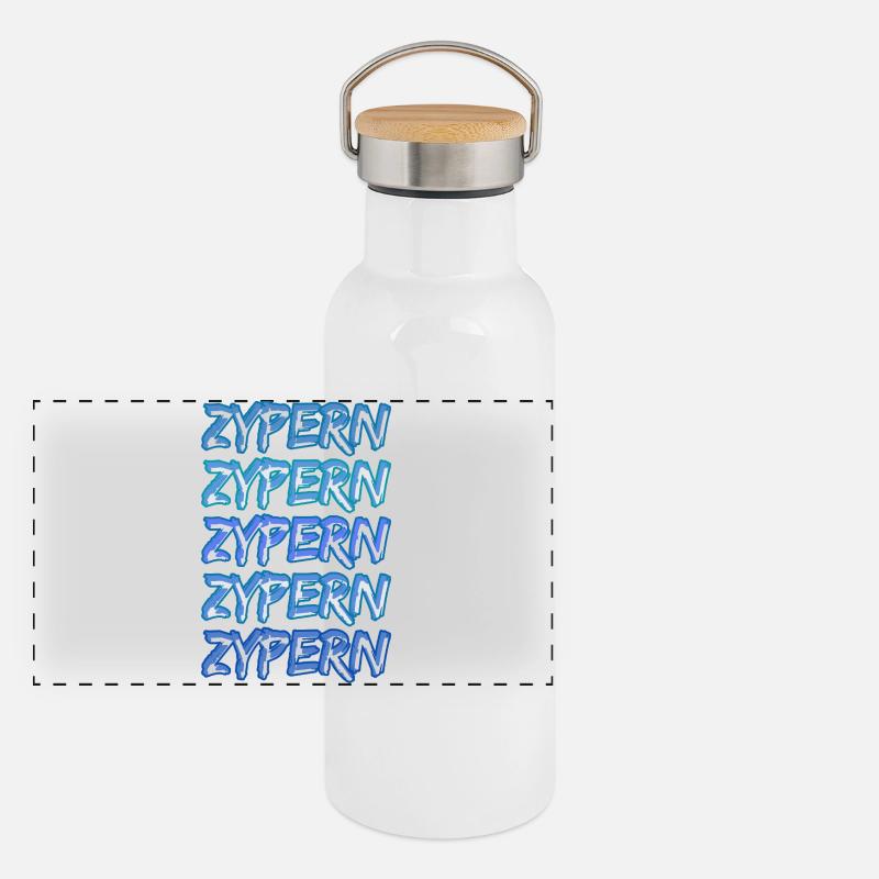 Cyprus Panoramic Thermal Bottle with Bamboo Lid