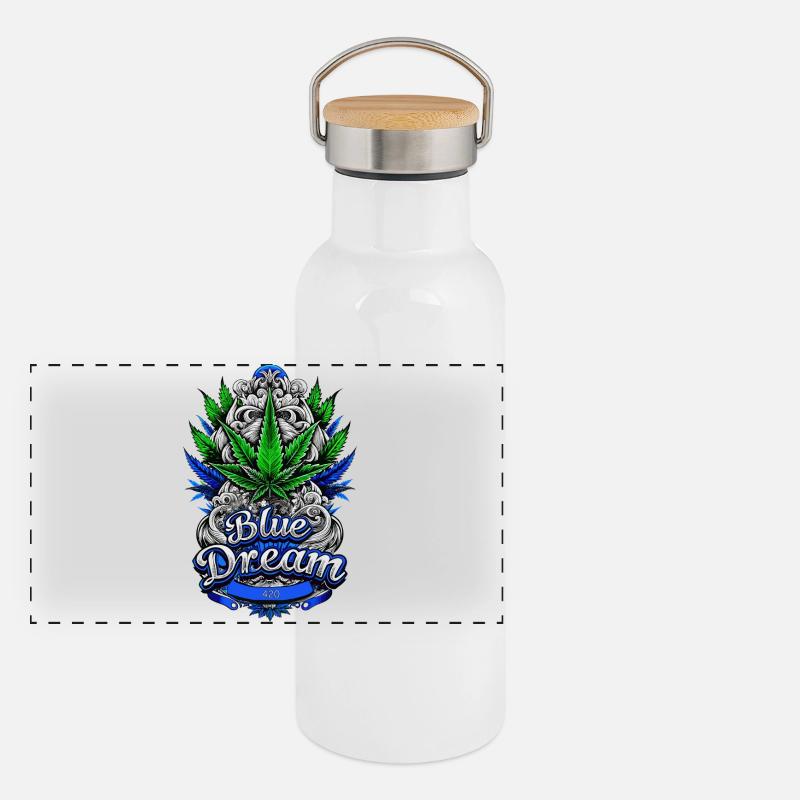 Blue Dream Panorama Thermosflasche mit Bambusdeckel