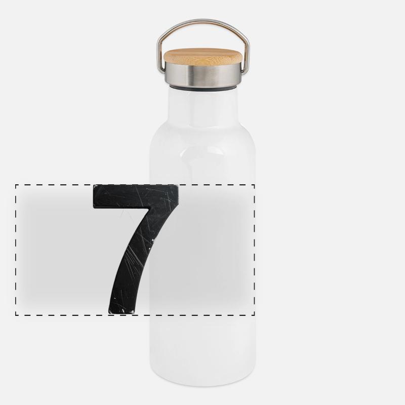 Conception des sept scrapy Gourde isotherme avec bouchon en bambou