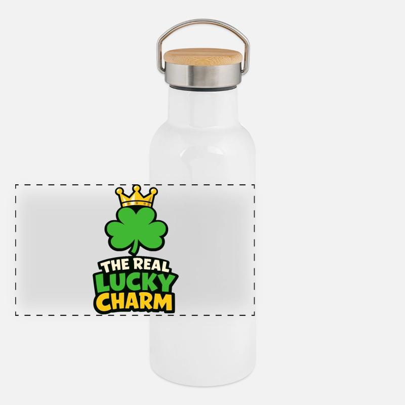 The Real Lucky Charm Panoramic Thermal Bottle with Bamboo Lid