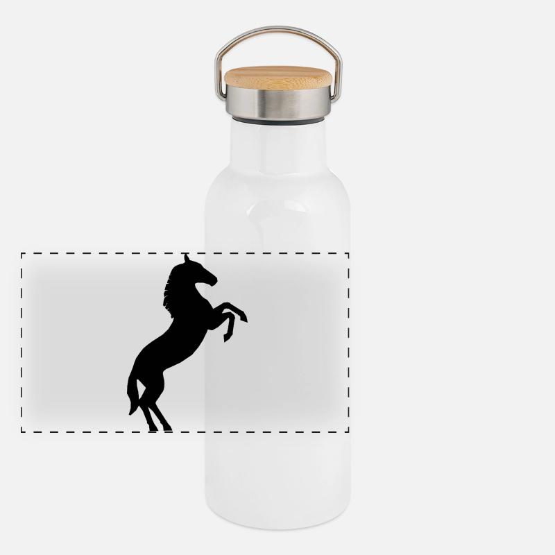 Gourde isotherme avec bouchon en bambou