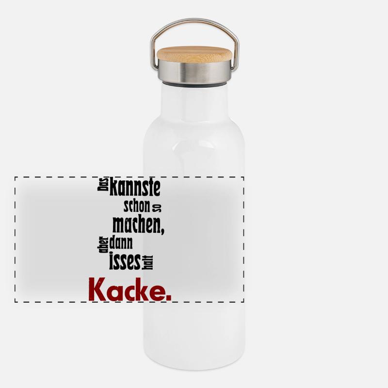 Das kannste schon so machen... Panorama Thermosflasche mit Bambusdeckel