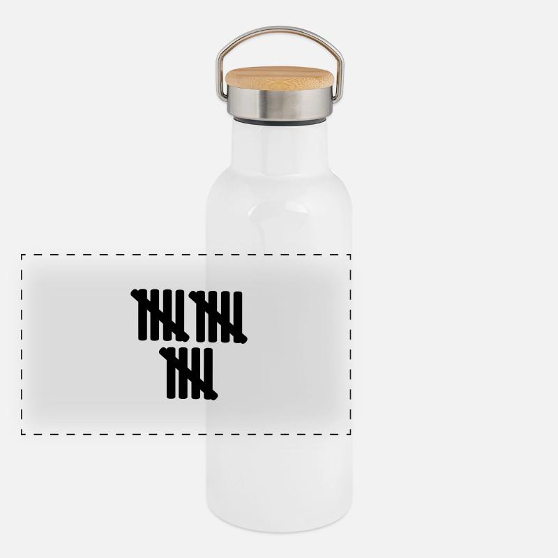 15 Geburtstag Panorama Thermosflasche mit Bambusdeckel