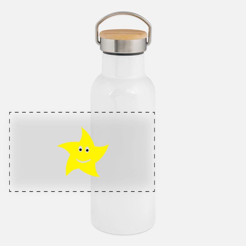 étoile Gourde isotherme avec bouchon en bambou