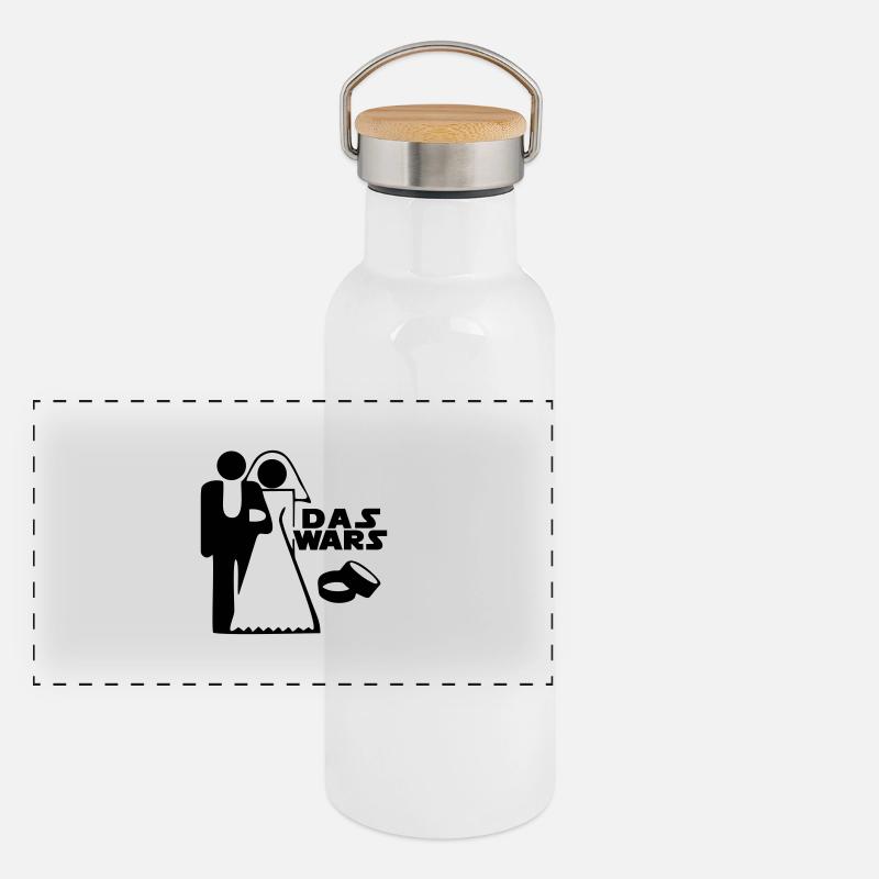 das wars bachelor party Panorama Thermosflasche mit Bambusdeckel