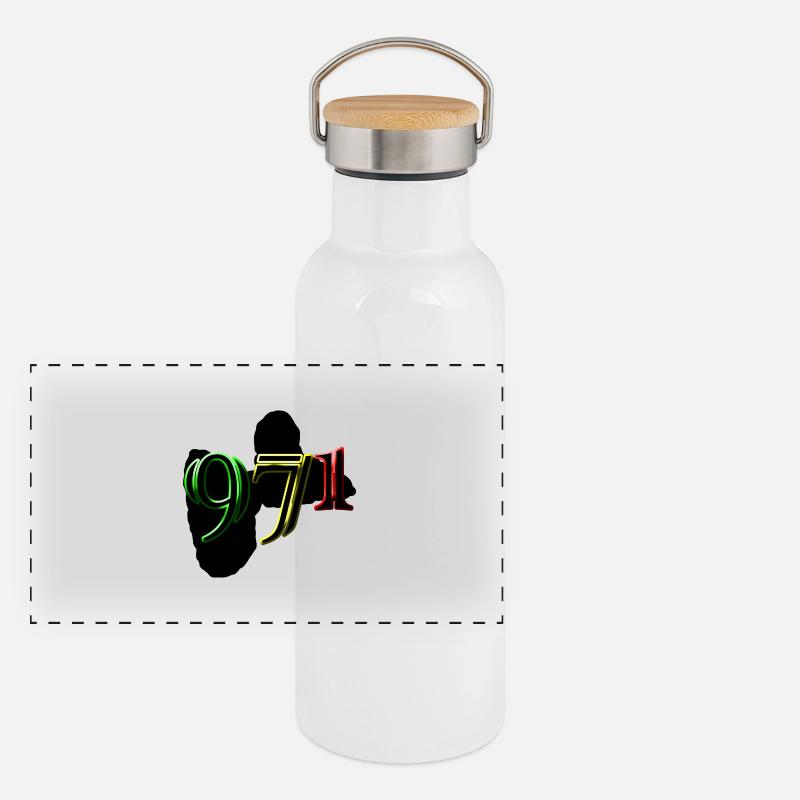 971 Gourde isotherme avec bouchon en bambou