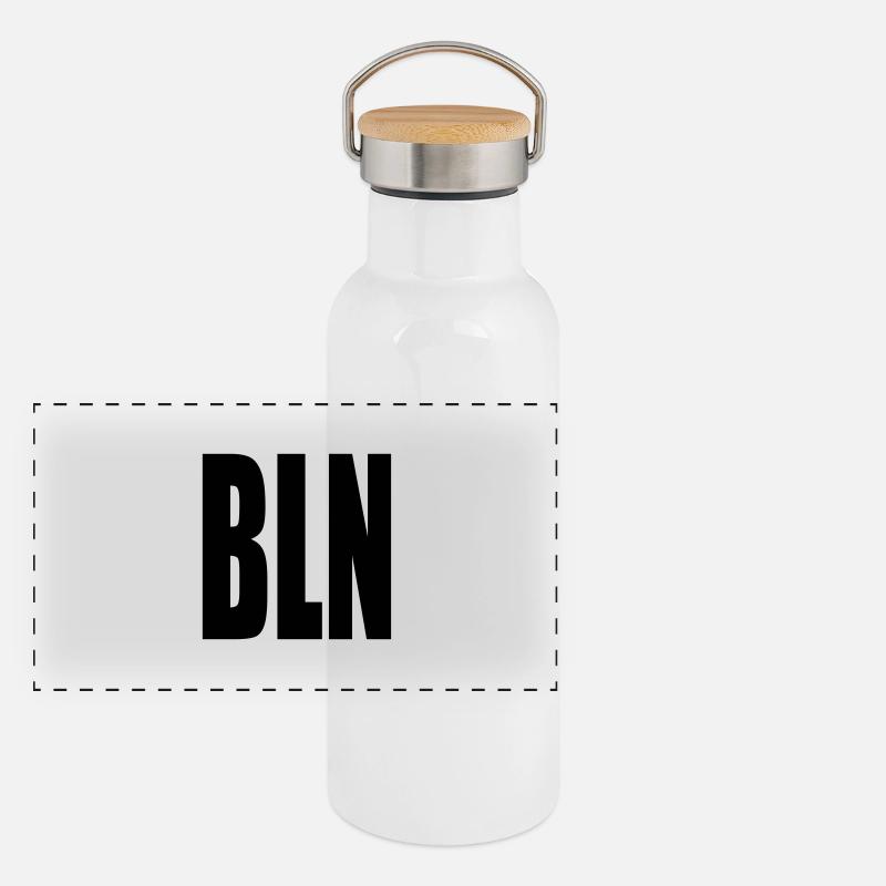 BLN Panorama Thermosflasche mit Bambusdeckel