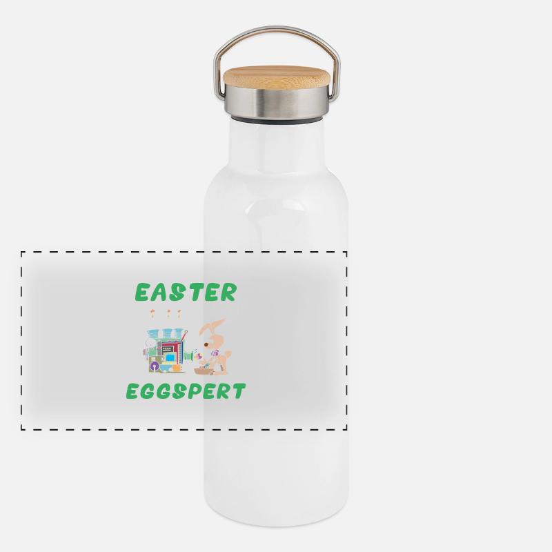 Easter Eggspert Panoramic Thermal Bottle with Bamboo Lid