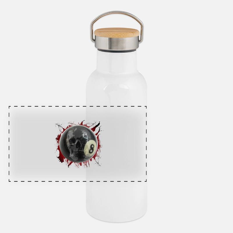 achten von Custom Panorama Thermosflasche mit Bambusdeckel