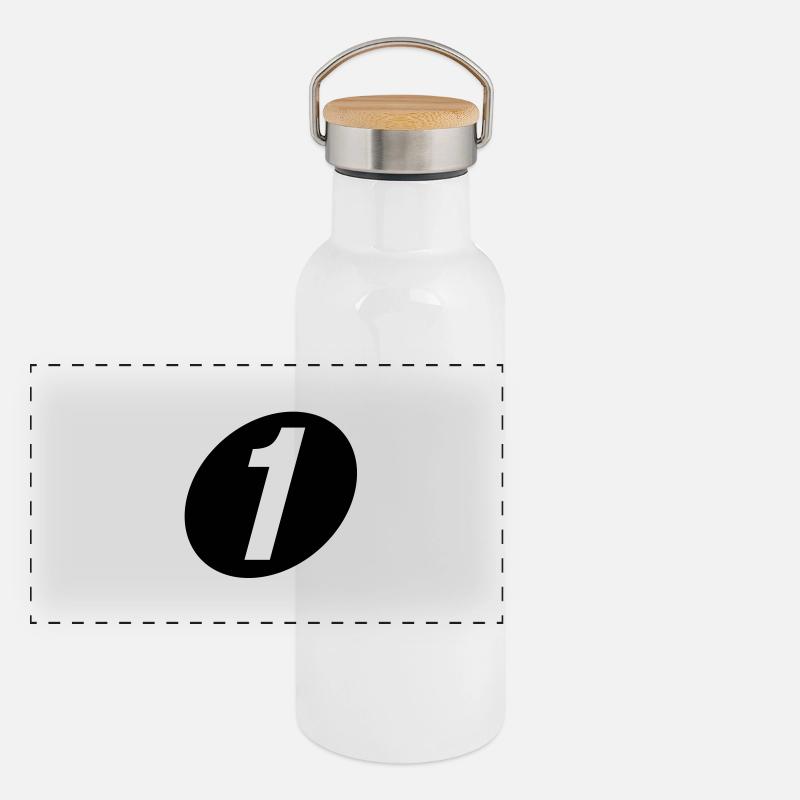 numéro un Gourde isotherme avec bouchon en bambou