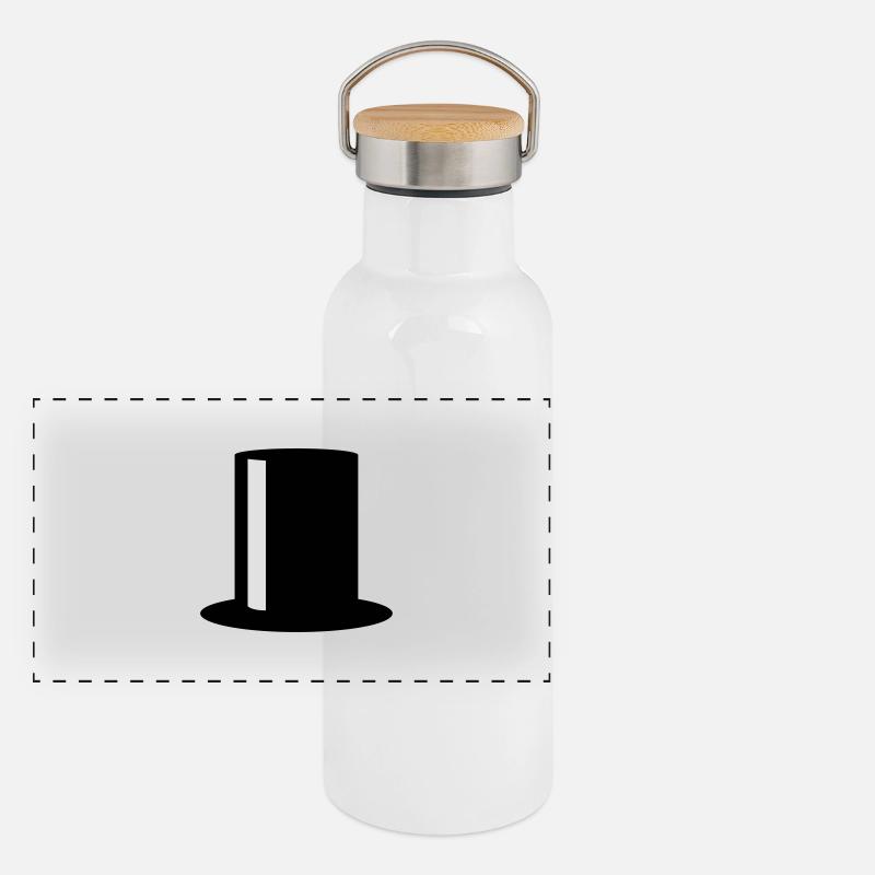 Top Hat Gourde isotherme avec bouchon en bambou