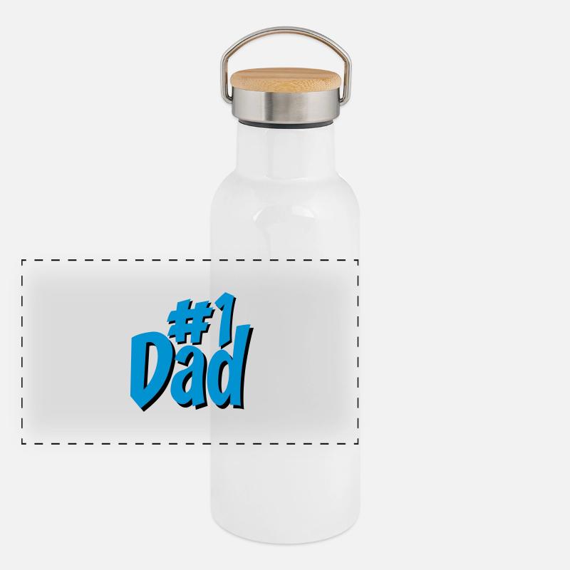 Panorama Thermosflasche mit Bambusdeckel