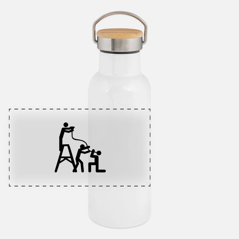 drinking_hard__f1 Gourde isotherme avec bouchon en bambou
