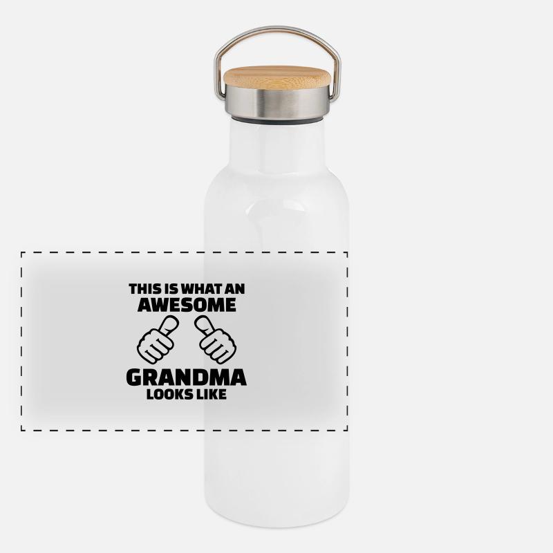 Oma Panorama Thermosflasche mit Bambusdeckel