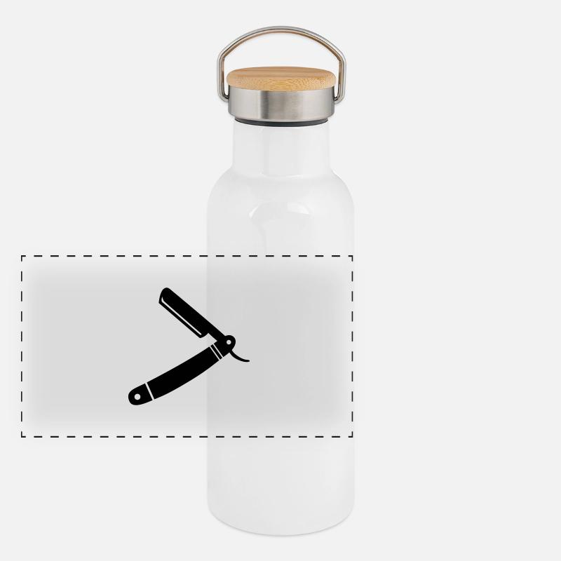 barber Panoramic Thermal Bottle with Bamboo Lid