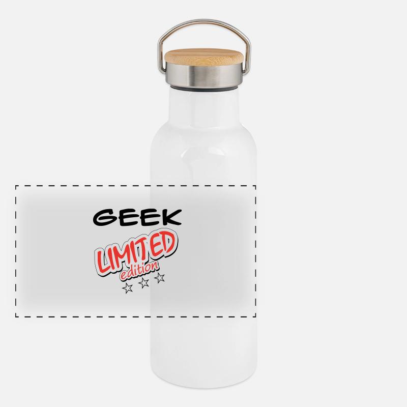 GEEK LIMITED EDITION Gourde isotherme avec bouchon en bambou