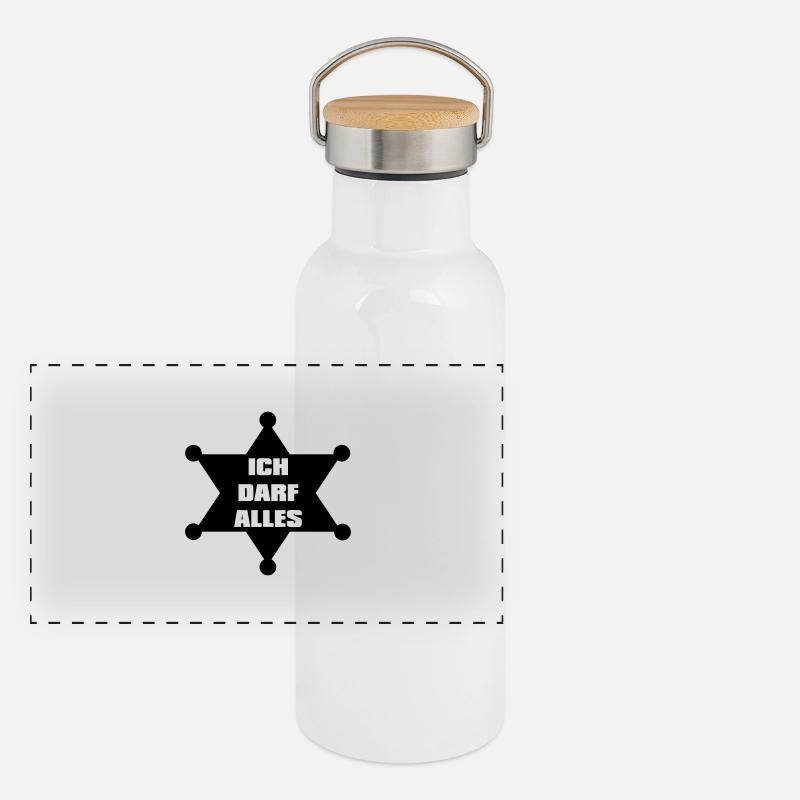 Sheriff Panorama Thermosflasche mit Bambusdeckel