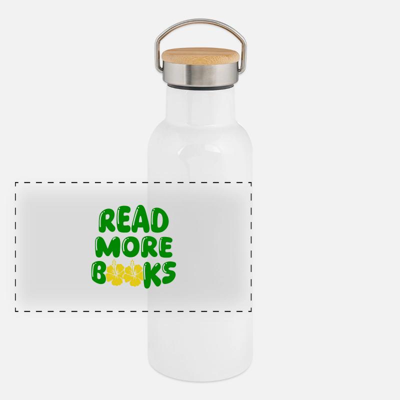 read more books 1 Panorama Thermosflasche mit Bambusdeckel