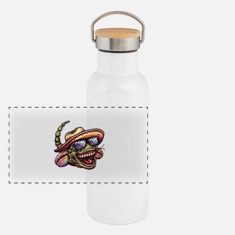 ver drôle sombrero Gourde isotherme avec bouchon en bambou