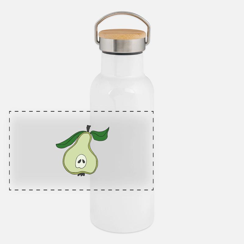 Half of the bulb Panoramic Thermal Bottle with Bamboo Lid