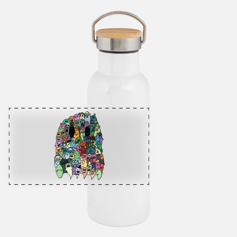 Geist Panorama Thermosflasche mit Bambusdeckel