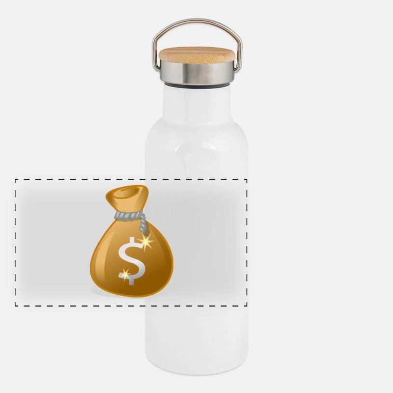 moneybag Panoramic Thermal Bottle with Bamboo Lid